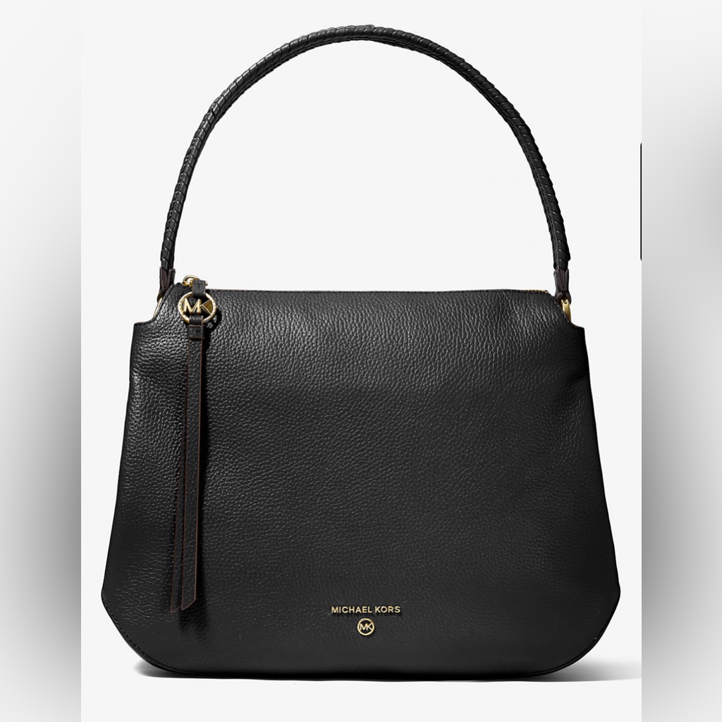 Michael Kors Black & Gold Grand Large Shoulder Bag